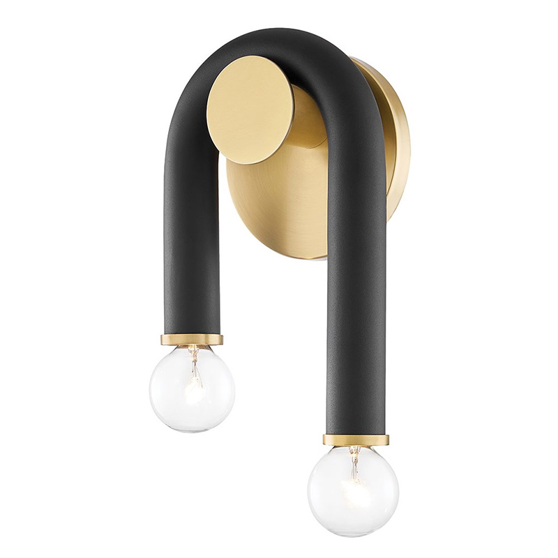 Бра Paulson floppy wall sconce gold Черный Золотой в Екатеринбурге | Loft Concept 