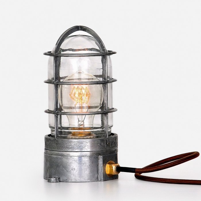 Настольная лампа Steampunk Cage Glass Edison Table lamp  в Екатеринбурге | Loft Concept 