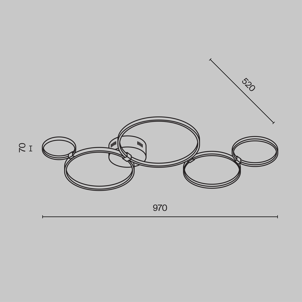 Потолочный светильник Olympia 3000-4000К 43Вт в Екатеринбурге