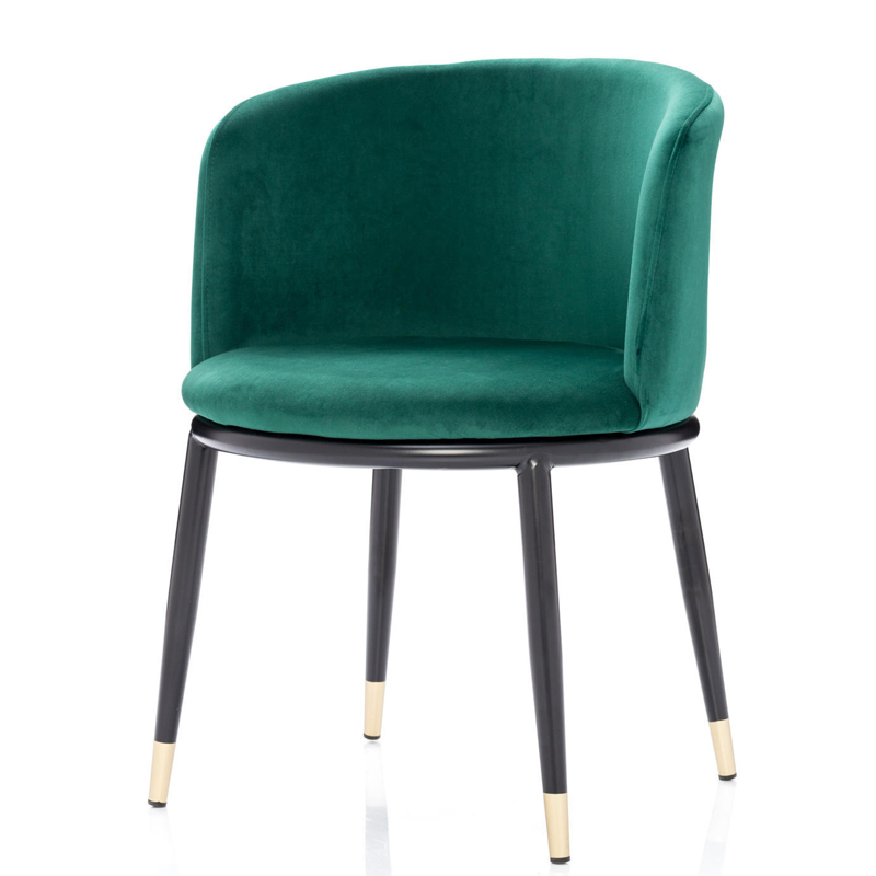 Стул Dining Chair Foucault Green Зеленый Черный Золотой в Екатеринбурге | Loft Concept 