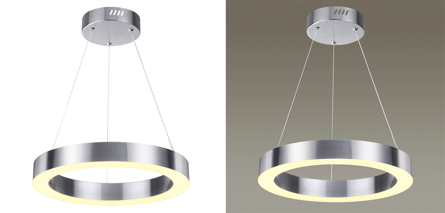 Подвесной светильник Nickel Ribbon Ring 40 - фото