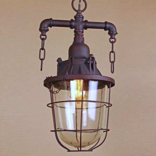 Подвесной светильник Marine Lantern Коричневый в Екатеринбурге | Loft Concept 