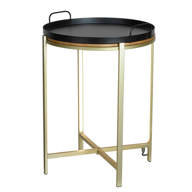 Приставной стол Nagib Side Table Bronze LED Бронза в Екатеринбурге | Loft Concept 