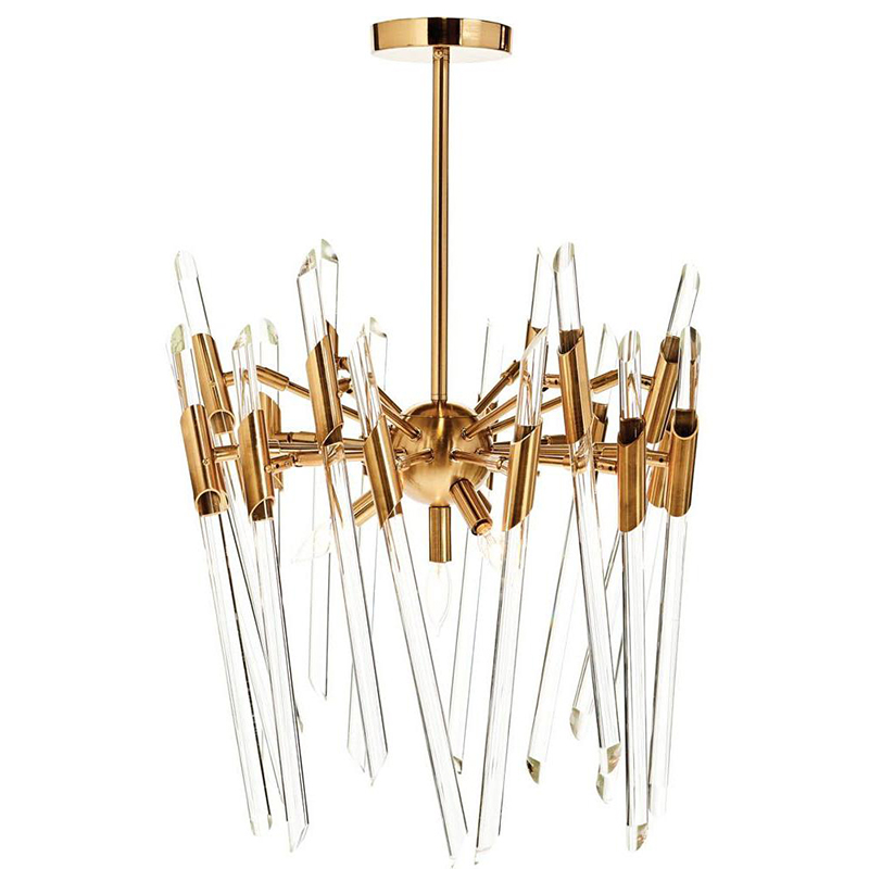 Люстра Ice Rods Chandelier brass Латунь в Екатеринбурге | Loft Concept 