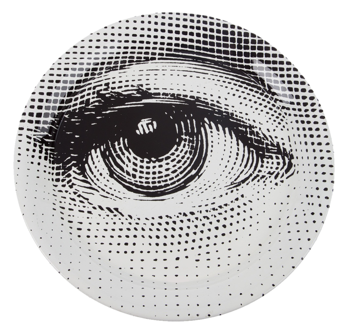 Декоративная тарелка Fornasetti 30.CR.BW.R01-248 Черный Декоративная тарелка Fornasetti 30.CR.BW.R01-248 Черный в Екатеринбурге | Loft Concept