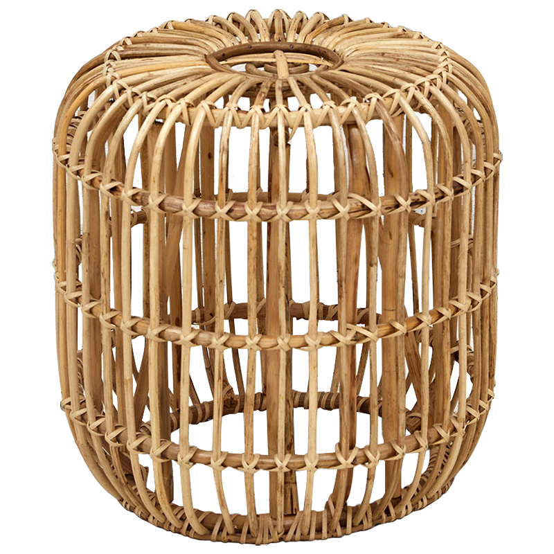 Плетеный приставной столик Wicker Side Table Древесина в Екатеринбурге | Loft Concept 