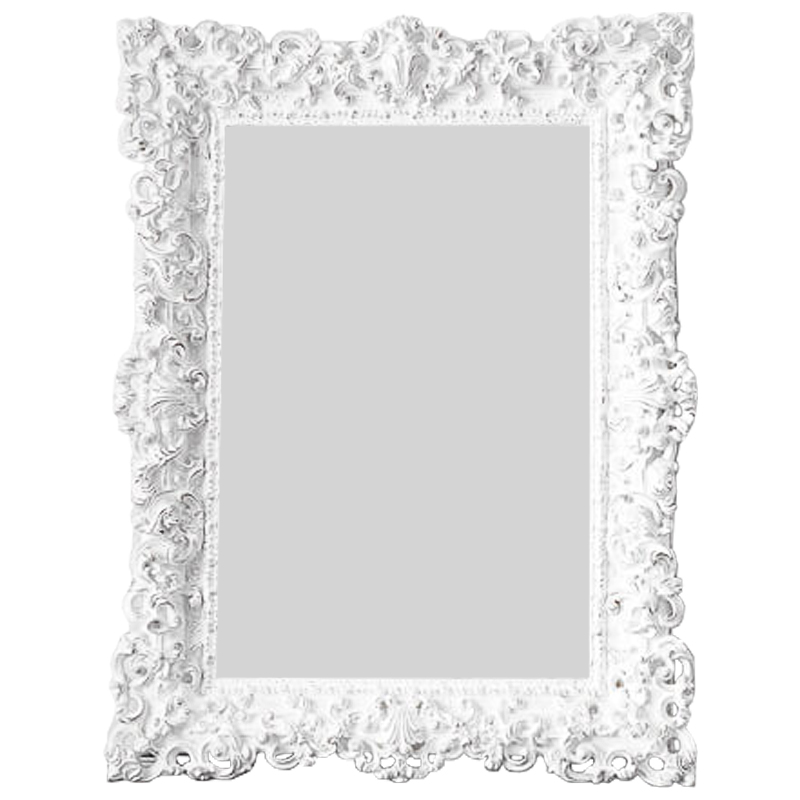 Зеркало Leeuw Mirror White Белый винтажная патина   в Екатеринбурге | Loft Concept 