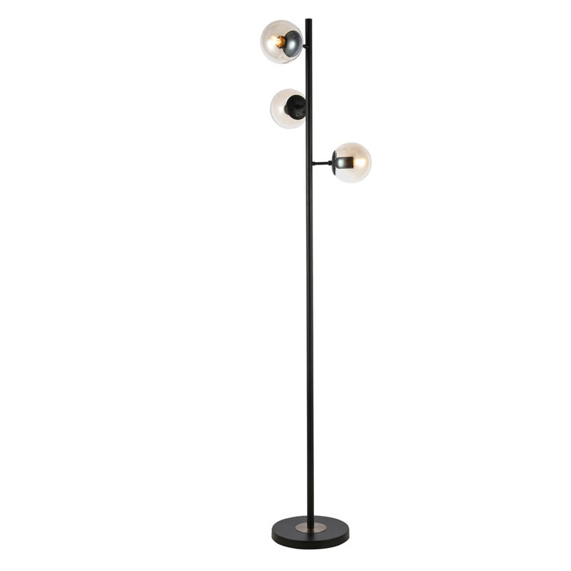 Торшер Modo Floor Lamp Ambre Black Черный Янтарный в Екатеринбурге | Loft Concept 