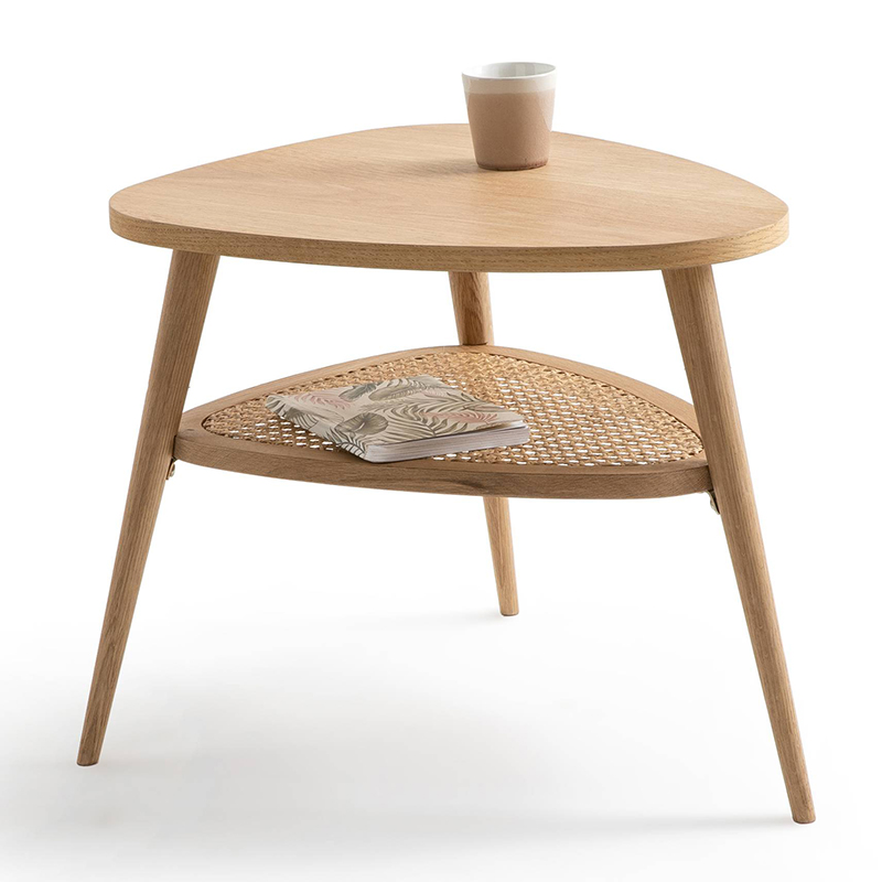 Приставной стол Morten Wicker Side Table 3 legs Светлый дуб в Екатеринбурге | Loft Concept 