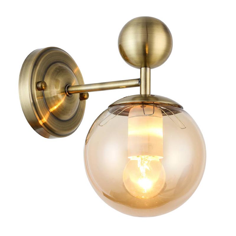 Бра Demian Bronze Wall Lamp Бронза Янтарный в Екатеринбурге | Loft Concept 