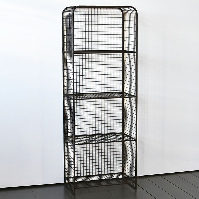 Стеллаж Knott Industrial Metal Rust Rack Черный в Екатеринбурге | Loft Concept 