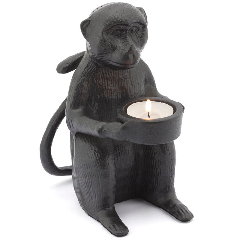 Подсвечник CANDLEHOLDER MONKEY ALLU Черный в Екатеринбурге | Loft Concept 