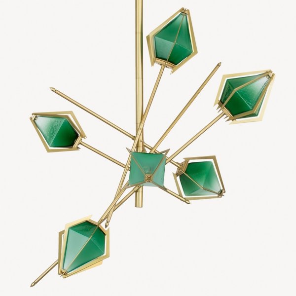 Люстра HARLOW Small Chandelier Gabriel Scott Латунь в Екатеринбурге | Loft Concept 