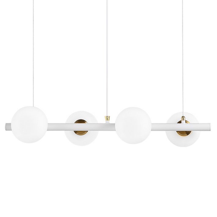 Светильник Bubble Stik four Chandelier Белый Золотой в Екатеринбурге | Loft Concept 