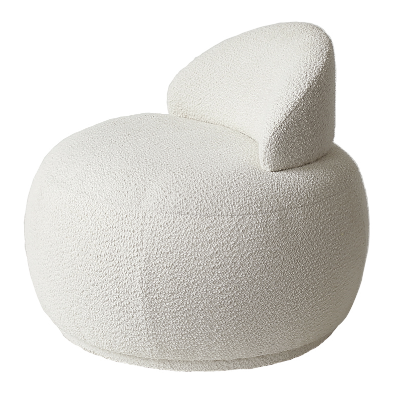 Кресло Boucle Snowball Armchair Белый в Екатеринбурге | Loft Concept 