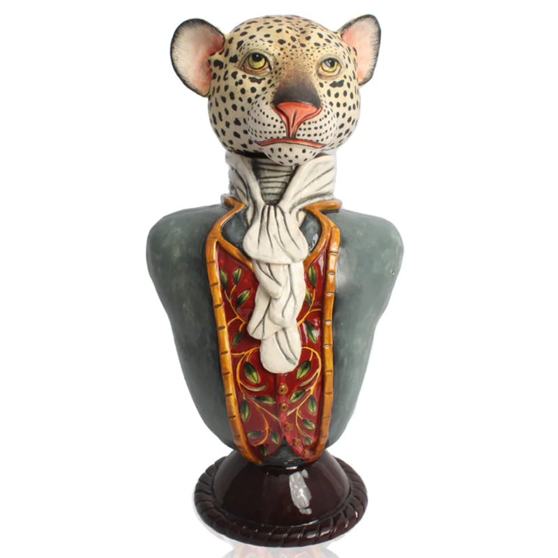 Статуэтка Leopard Figure Tureen Серый в Екатеринбурге | Loft Concept 