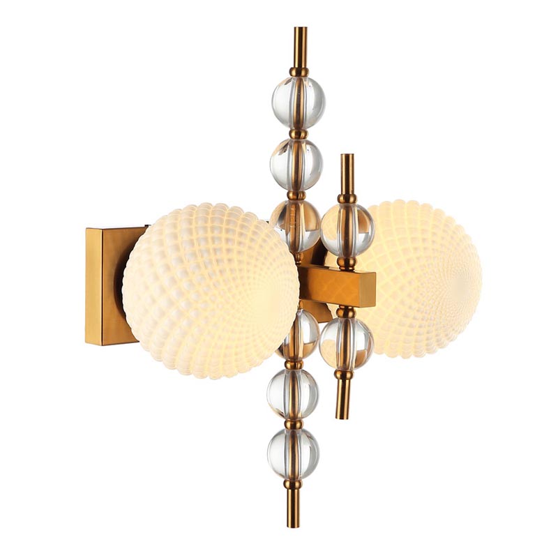 Бра Addelyn Sconce Белый Латунь в Екатеринбурге | Loft Concept 