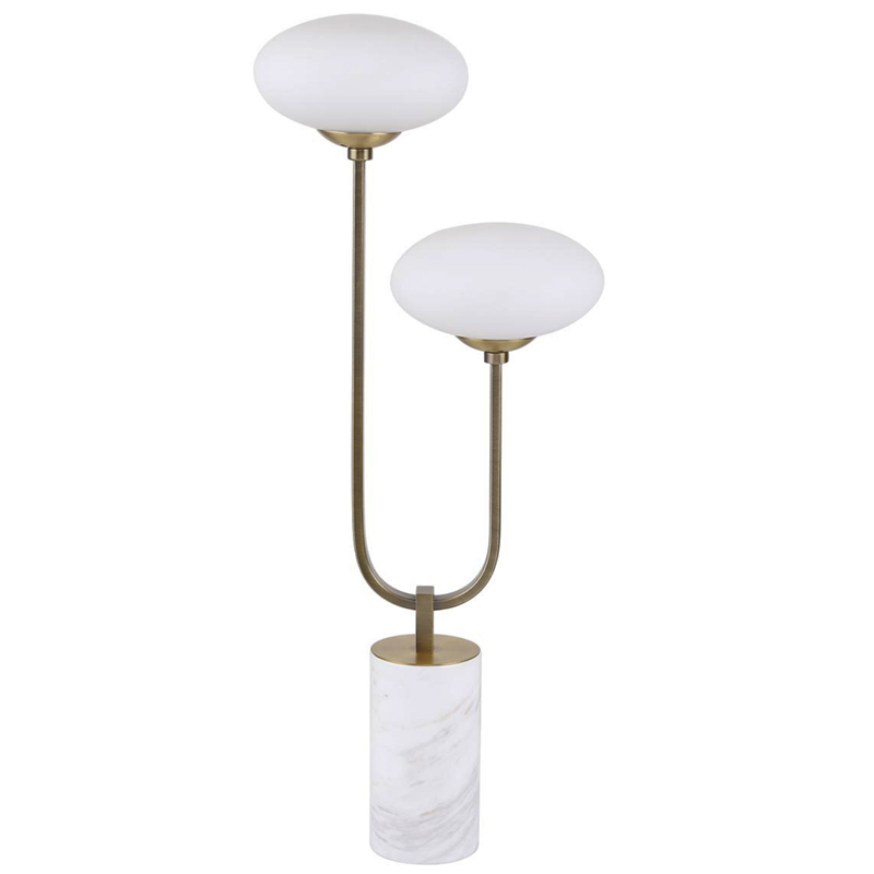 Oval Balls Mushrooms Table Lamp Brass Латунь Прозрачный белый в Екатеринбурге | Loft Concept 