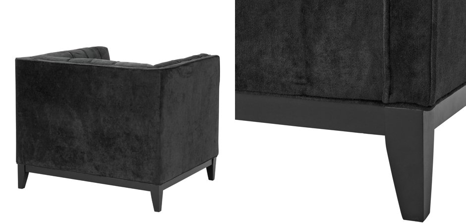 Кресло Eichholtz Chair Aldgate Black Кресло Eichholtz Chair Aldgate Black - Loft-Concept в Екатеринбурге