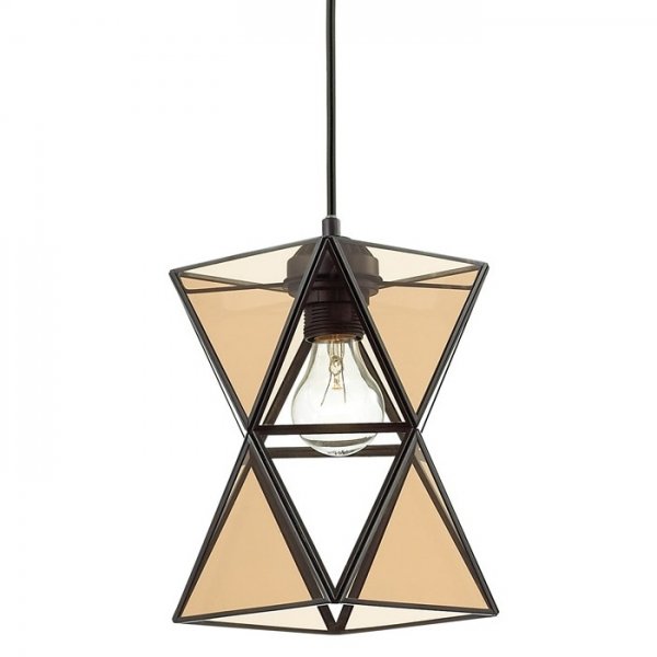 Подвесной светильник PolyPyramid Glass Pendant Cognac Янтарь (Amber) в Екатеринбурге | Loft Concept 