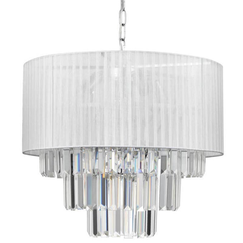 Люстра Laurella Chandelier Прозрачный (Transparent) Хром в Екатеринбурге | Loft Concept 