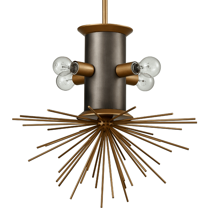 Подвесной светильник Hedgehog Chandelier Латунь в Екатеринбурге | Loft Concept 