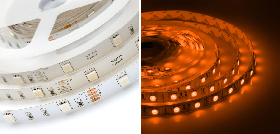 Комплект светодиодной ленты 7,2W/m 30LED/m 3528SMD разноцветный 5M Комплект светодиодной ленты 7,2W/m 30LED/m 3528SMD разноцветный 5M - Loft-Concept в Екатеринбурге