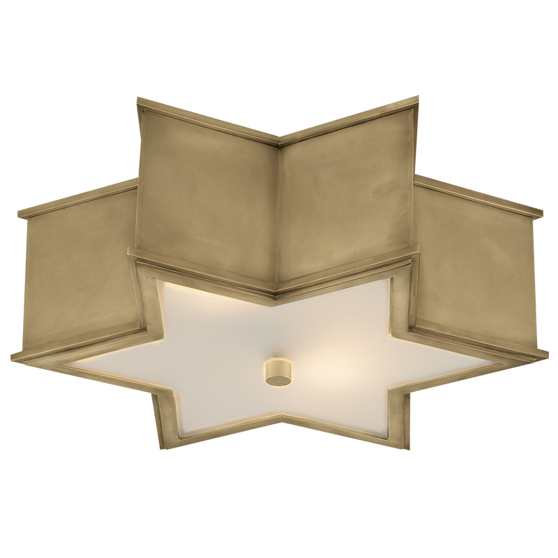 Потолочный светильник Звезда Sophia Flush Mount Brass Латунь в Екатеринбурге | Loft Concept 