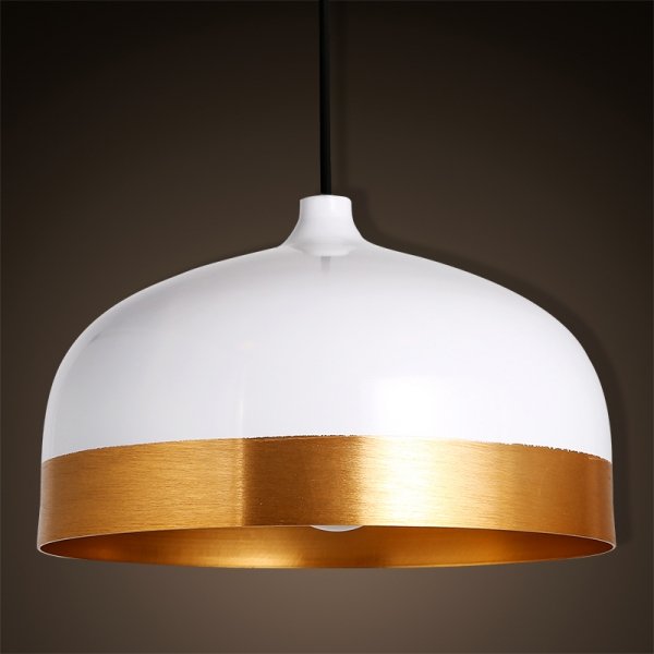 Подвесной светильник Cone Lux Pendant White Белый Глянцевое золото в Екатеринбурге | Loft Concept 