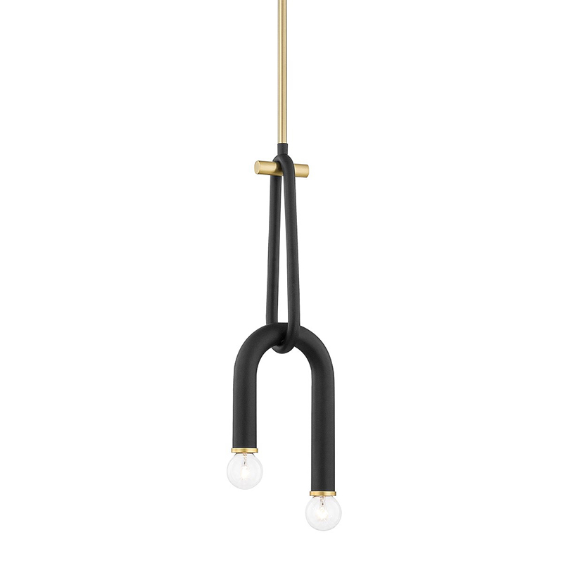 Светильник Paulson floppy pendant gold Черный Золотой в Екатеринбурге | Loft Concept 