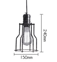 Подвесной светильник Loft Industrial Cage Filament Pendant в Екатеринбурге