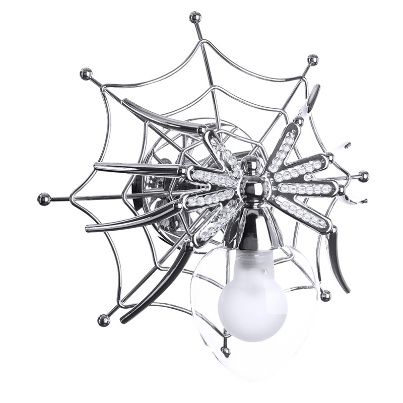 Бра Паук с паутиной Spiders lamp  Серебряный в Екатеринбурге | Loft Concept 