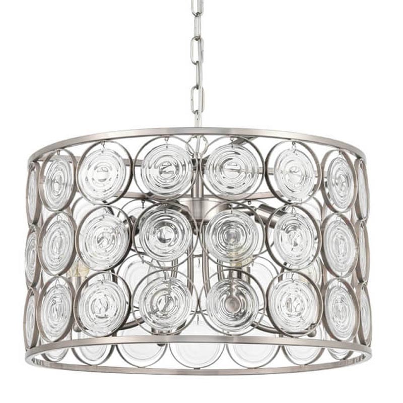 Люстра Edalina Chandelier nickel satin 50 Прозрачный (Transparent) Никель Сатин в Екатеринбурге | Loft Concept 