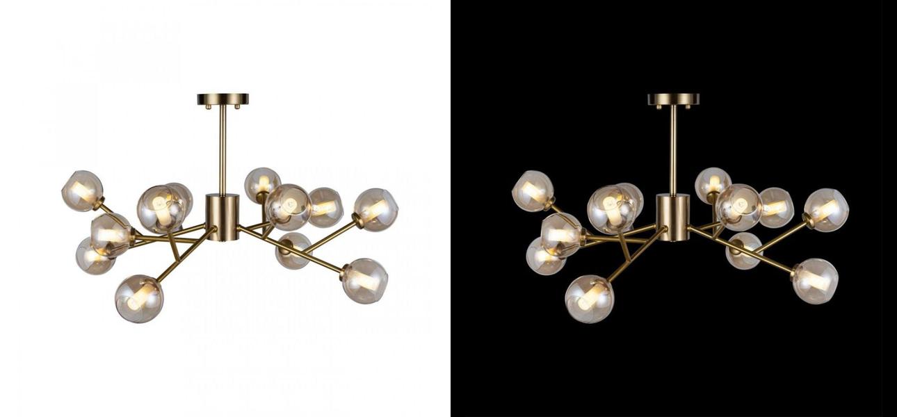 Люстра RH Boule De Cristal amber 12 - фото №1