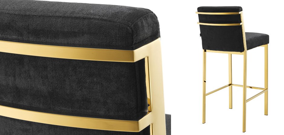 Барный стул Eichholtz Bar Stool Scott Gold Барный стул Eichholtz Bar Stool Scott Gold - Loft-Concept в Екатеринбурге