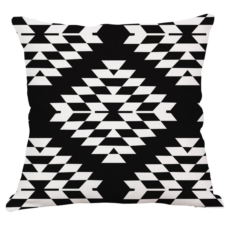 Декоративная подушка Black and White Pattern #3 Черно-белый в Екатеринбурге | Loft Concept 