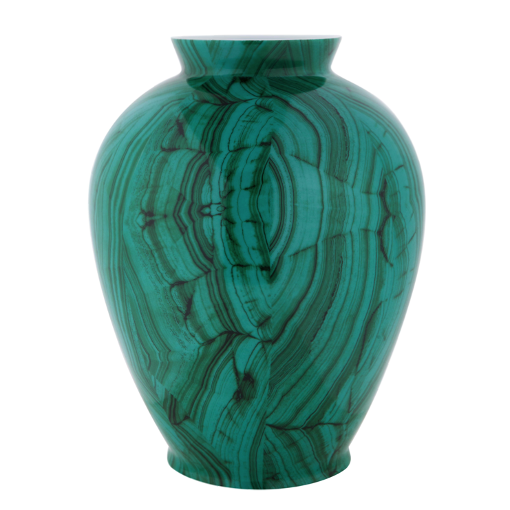 Ваза Malachite Vase barrel Малахит в Екатеринбурге | Loft Concept 