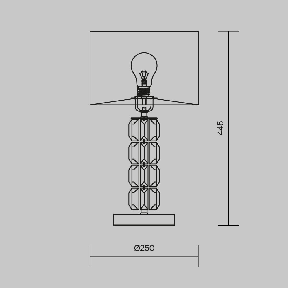Настольная лампа Cut Stone Base в Екатеринбурге