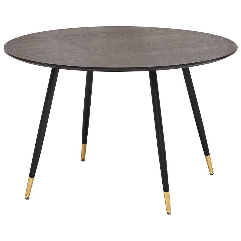 Круглый обеденный стол Mateo Round Dinner Table Коричневый Латунь в Екатеринбурге | Loft Concept 