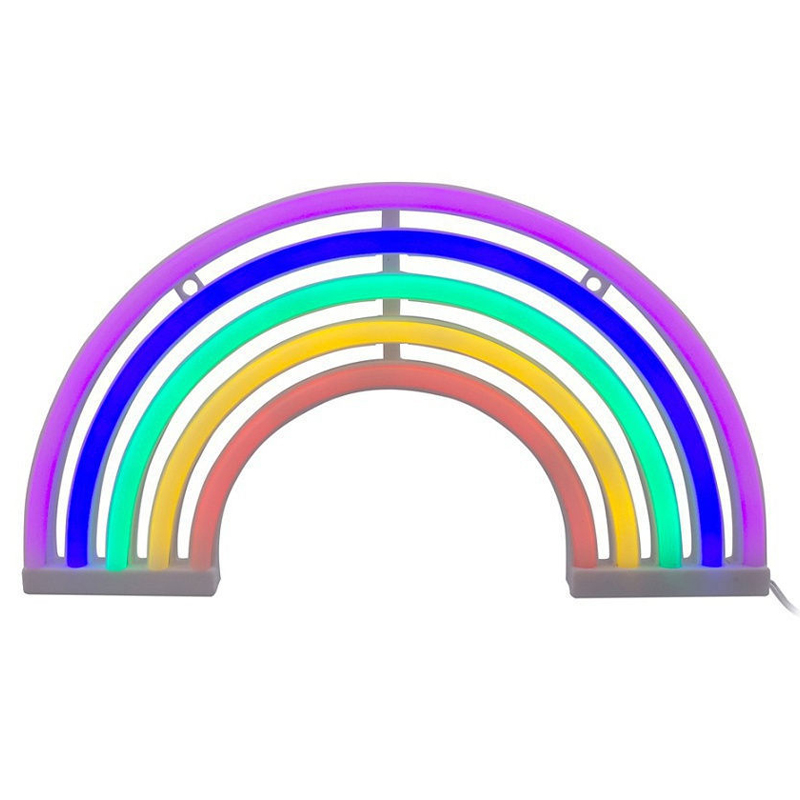 Настольная лампа Неоновая Радуга Мульти в Екатеринбурге | Loft Concept 