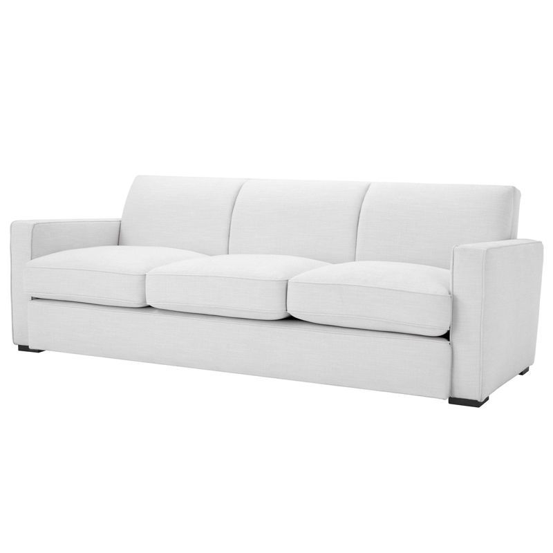 Диван Eichholtz Sofa Edmond white Белый Черный в Екатеринбурге | Loft Concept 