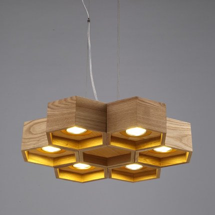 Люстра Honeycomb 6 Loft Wooden Ecolight  в Екатеринбурге | Loft Concept 