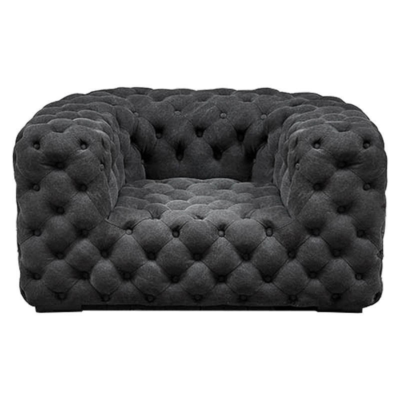 Кресло Soho Tufted Graphite Armchair Графит в Екатеринбурге | Loft Concept 