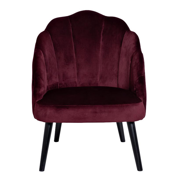 Кресло FolioFlower Armchair burgundy Бургундский красный Черный в Екатеринбурге | Loft Concept 