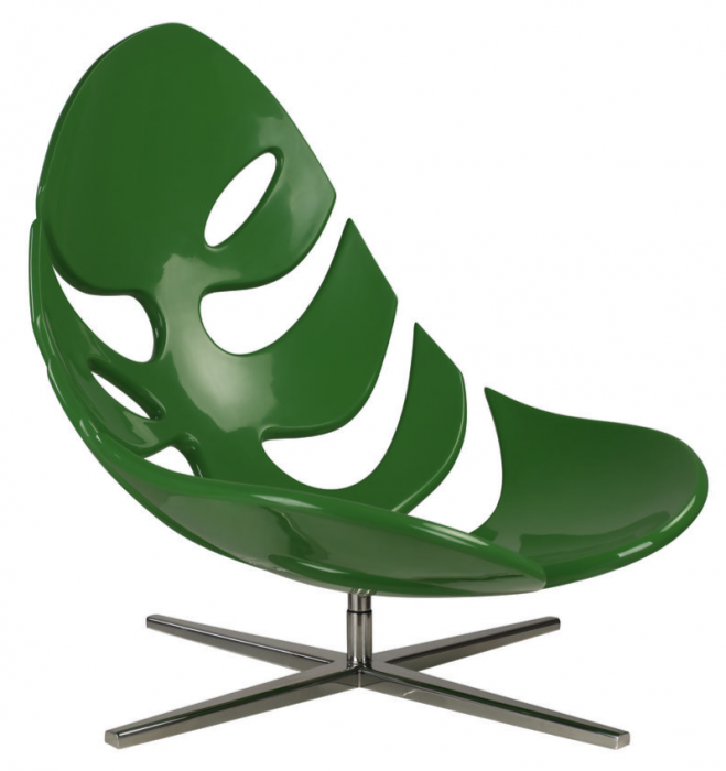 Кресло Monstera lounge chair Черный Зеленый Белый в Екатеринбурге | Loft Concept 