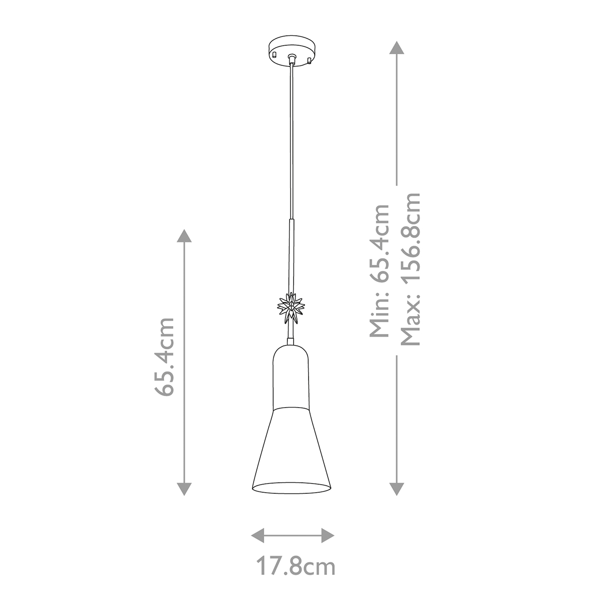  Подвесной светильник черного матового цвета с конусным плафоном 65 см Elstead Lighting в Екатеринбурге