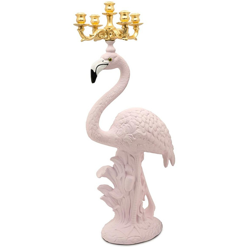 Подсвечник Candleholder Flamingo Bisc. Pink Gold Розовый Золотой в Екатеринбурге | Loft Concept 