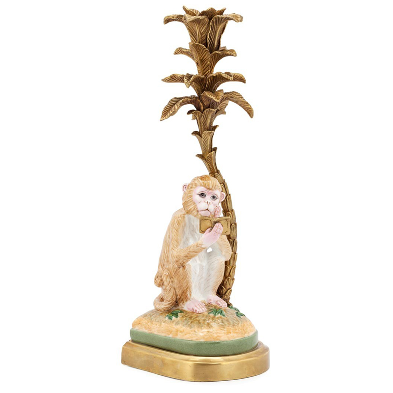 Подсвечник CANDLEHOLDER MONKEY ATLANTIDE L Бежевый Бронза в Екатеринбурге | Loft Concept 