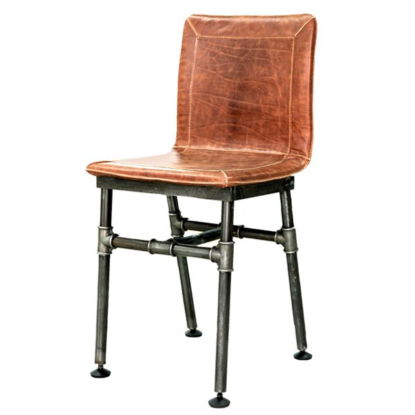 Барный стул Iron Loft Bar stool brown Коричневый винтаж Черный в Екатеринбурге | Loft Concept 