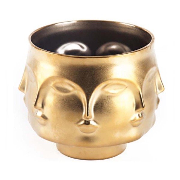 Ваза JONATHAN ADLER DORA MAAR BOWL GOLD Золотой в Екатеринбурге | Loft Concept 